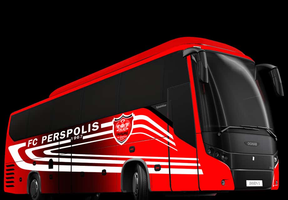 باشگاه پرسپولیس-رونمایی از اتوبوس اختصاصی باشگاه پرسپولیس