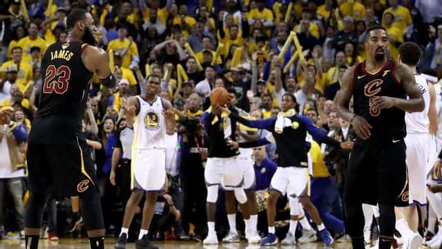 فینال NBA-پلی آف-استفن کری-تایرن لو-استیو کر-کوین دورانت-دریماند گرین-کلی تامپسون-کوین لاو-گلدن استیت وریرز-کلیولند کاوالیرز