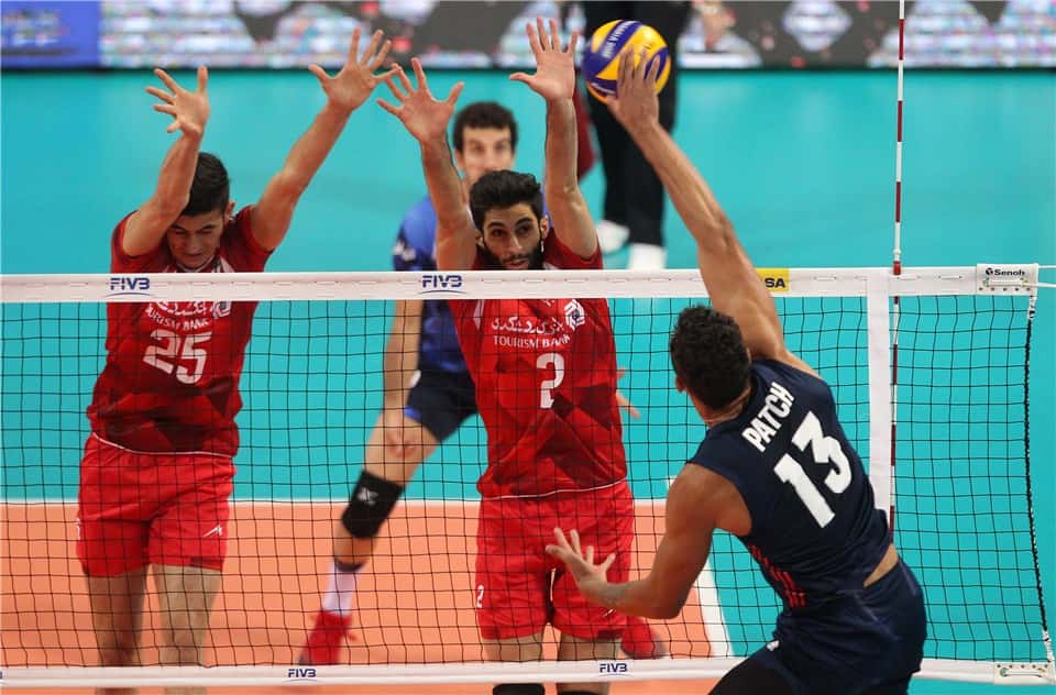 والیبال قهرمانی جهان-تیم ملی والیبال ایران-ایران- آمریکا