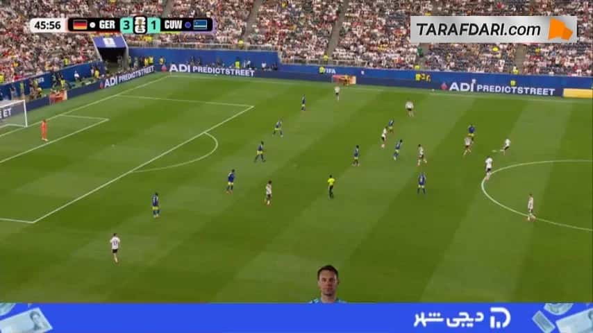 گل جمال موسیالا به کوراسائو روی پاس دیدنی کیمیش (آلمان 4-1 کوراسائو)