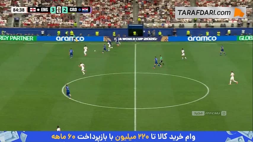 گل مارکوس رشفورد به کرواسی (انگلیس 4-2 کرواسی)