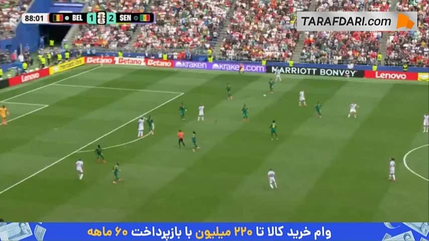 گل یوری تیلمانس به سنگال (بلژیک 2-2 سنگال)