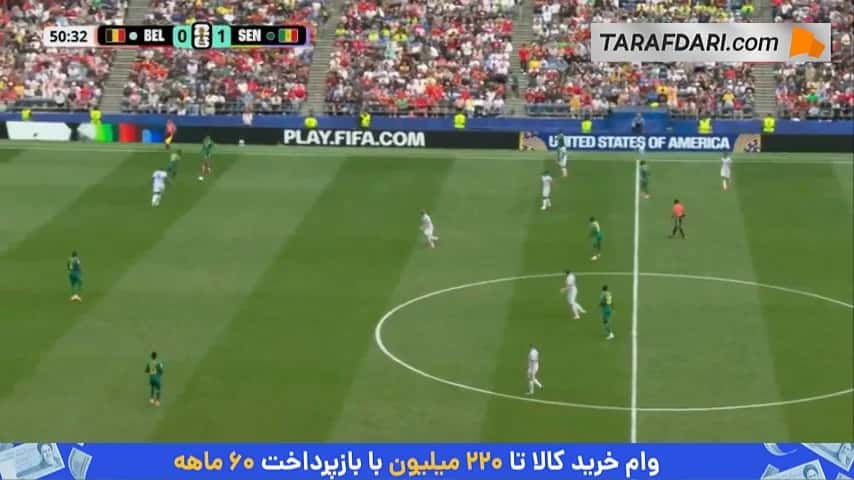گل اسماعیلا سار به بلژیک (بلژیک 0-2 سنگال)