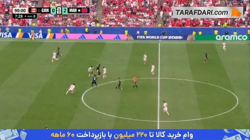 گل سفیان رحیمی به کانادا روی پاس براهیم دیاز (کانادا 0-3 مراکش)
