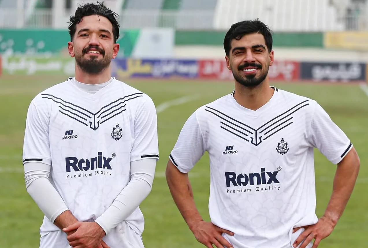 امیررضا افسرده مدافع میانی ملوان و گزینه پرسپولیس - دانیال ایری مدافع سابق ملوان و بازیکن حال حاضر نساجی و گزینه مدنظر مهدی تارتار - ملوان در لیگ برتر ایران