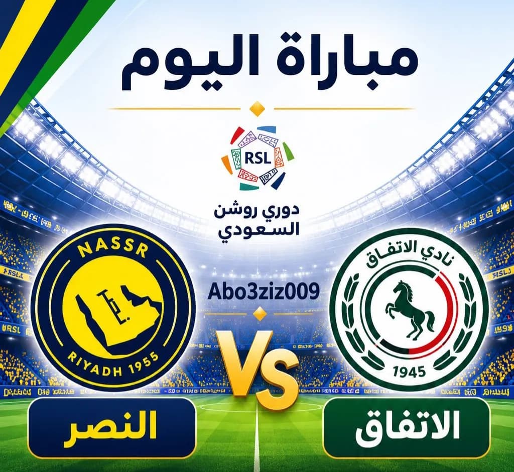 شبکههای پخش زنده بازی الاتفاق - النصر لیگ عربستان ساعت 21:30