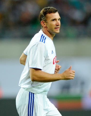 Andrij Schewtschenko is pictured during Michael Ballack's farewell match at Red Bull Arena in Leipzig, Germany, 05 June 2013.