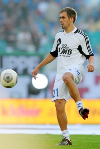 Philipp Lahm is pictured during Michael Ballack's farewell match at Red Bull Arena in Leipzig, Germany, 05 June 2013