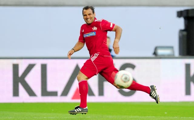 Ulf Kirsten is pictured during Michael Ballack's farewell match at Red Bull Arena in Leipzig, Germany, 05 June 2013.