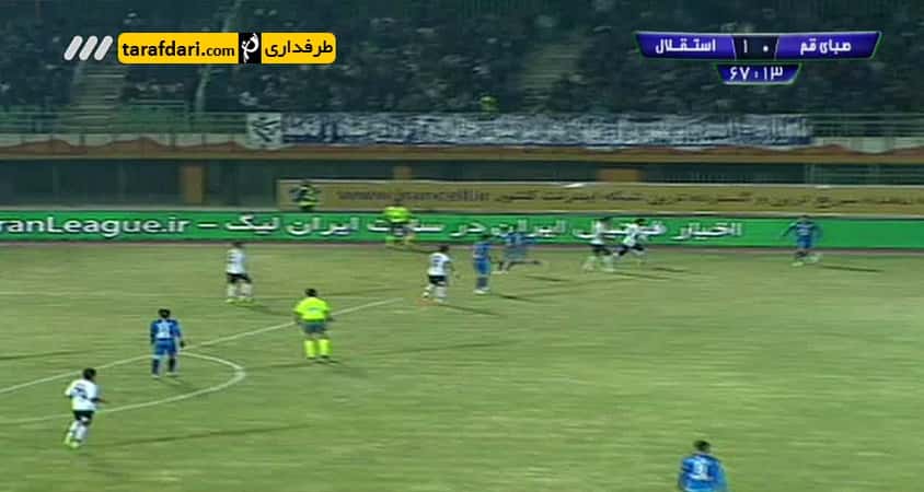 ویدیو؛ گل علی قربانی به صبای قم (صبا 0-2 استقلال)