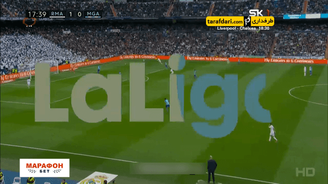 گل دیگو رولان به رئال مادرید (رئال مادرید 1-1 مالاگا)
