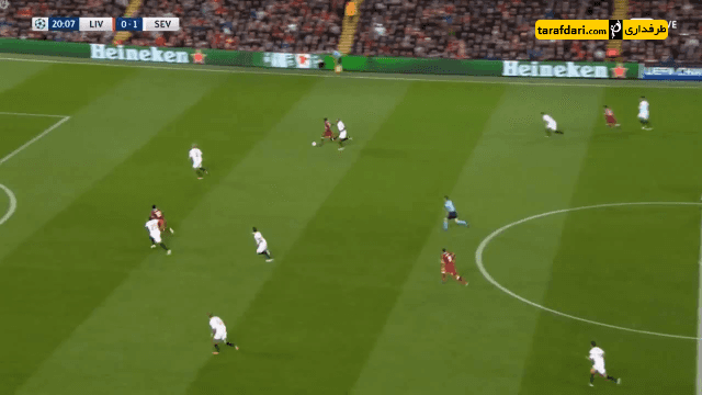 گل روبرتو فیرمینو به سویا (لیورپول 1-1 سویا)