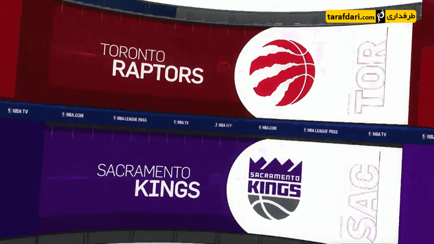 ویدیو؛ بسکتبال NBA - ساکرامنتو کینگز 102 - 99 تورنتو رپترز