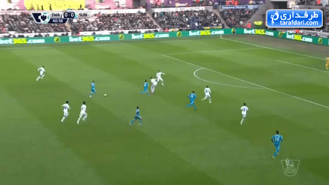 گل های بازی سوانزی 1 - 1 ساندرلند