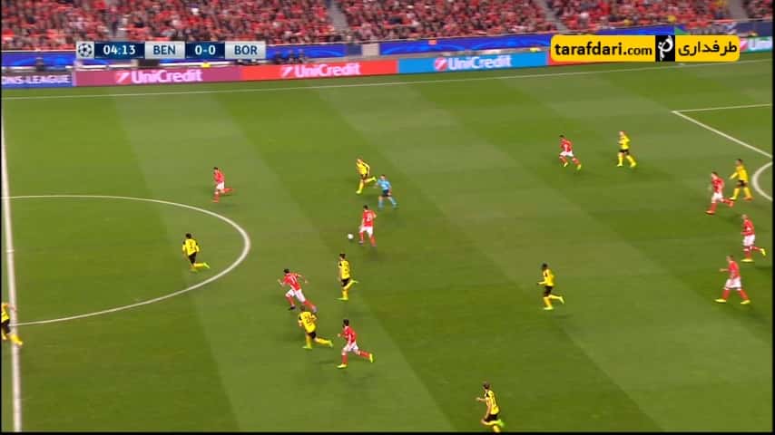 خلاصه بازی بنفیکا 1-0 دورتموند - میترو اوعلو