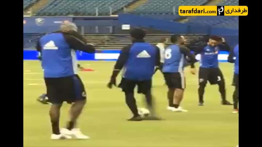 ویدیو؛ حرکت زیبای تکنیکی دیدیه دروگبا در تمرینات مونترئال