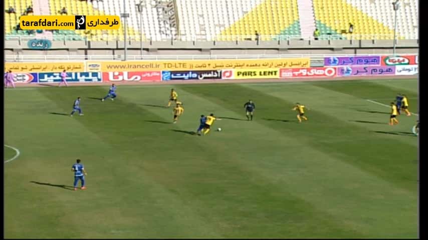 خلاصه بازی استقلال خوزستان 1-1 سپاهان - آلویس نانگ