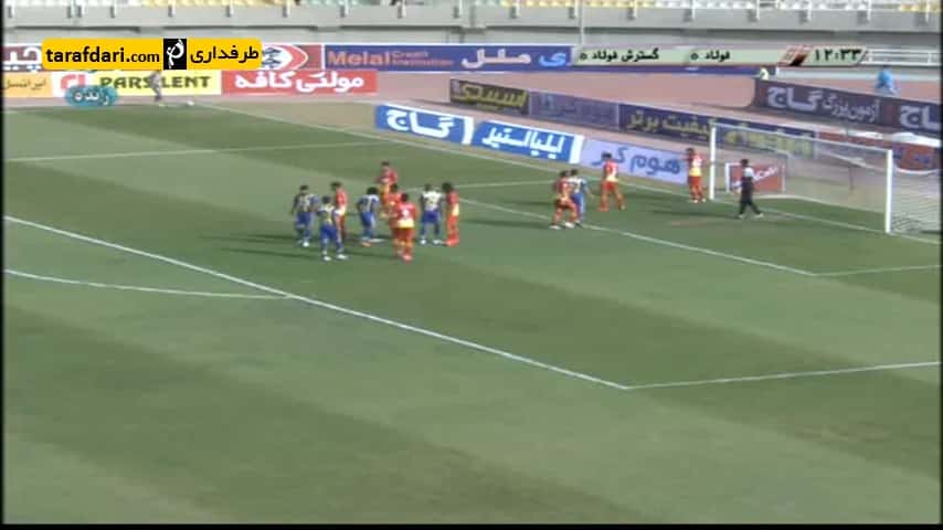 خلاصه بازی فولاد خوزستان 2-2 گسترش فولاد تبریز - ساسان انصاری