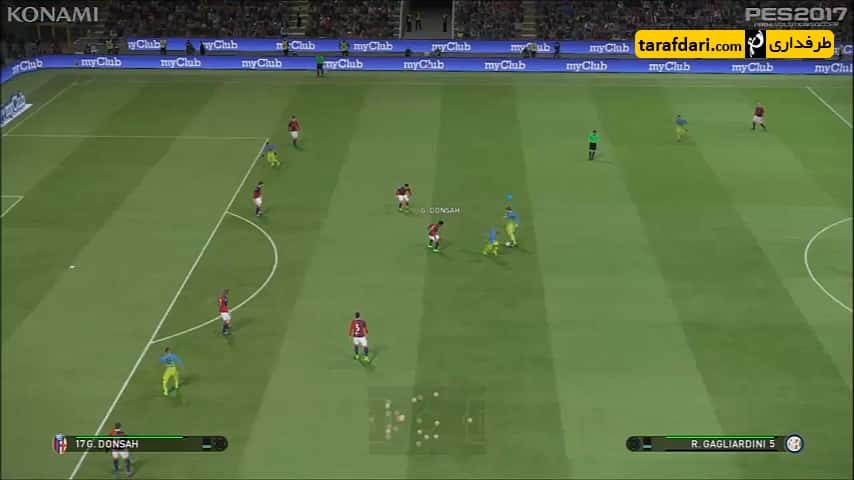 گابی گل و شبیه سازی گل خود مقابل بولونیا در بازی PES 17 - گابریل باربوسا