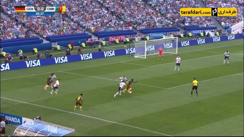 خلاصه بازی آلمان 3-1 کامرون - گلزنی تیمو ورنر