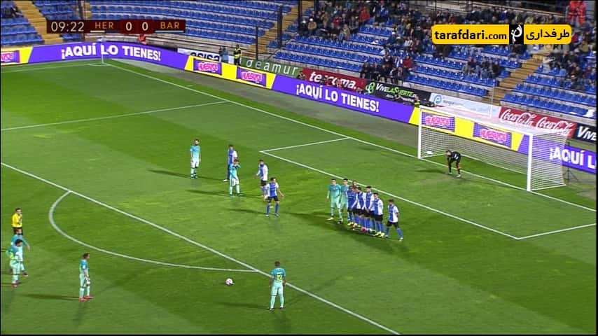 خلاصه بازی هرکولس 1-1 بارسلونا - کوپا دل ری