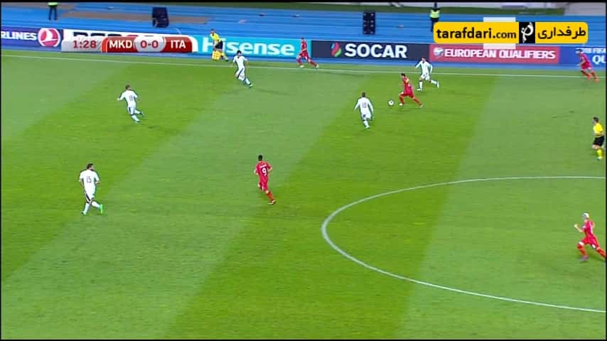 خلاصه بازی مقدونیه 2-3 ایتالیا