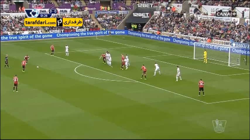 خلاصه بازی سوانزی 2-1 منچستر یونایتد
