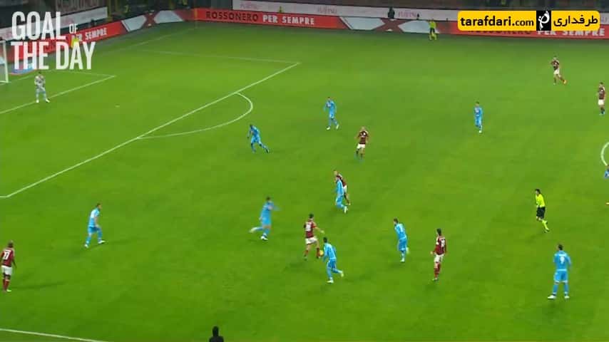 گل روز باشگاه میلان - گل منز به ناپولی - فصل 2014/15