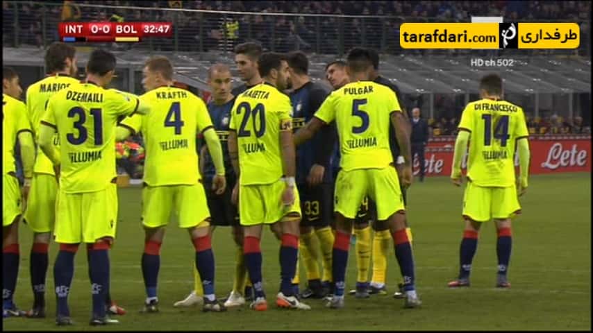 سوپر گل موریو به بولونیا (اینتر 1-0 بولونیا) - جیسون موریو