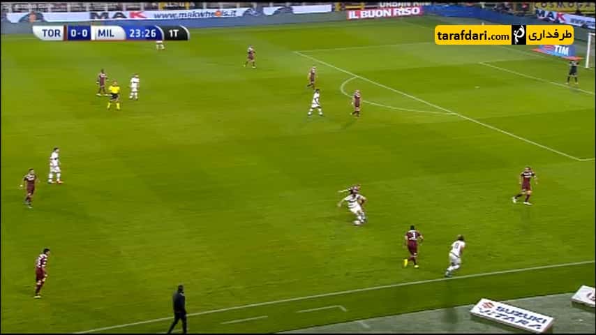 خلاصه بازی تورینو 1-1 میلان