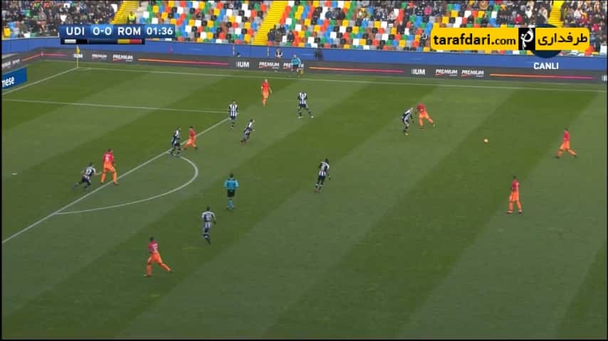 خلاصه بازی اودینزه 0-1 آاس رم - راجا ناینگولان