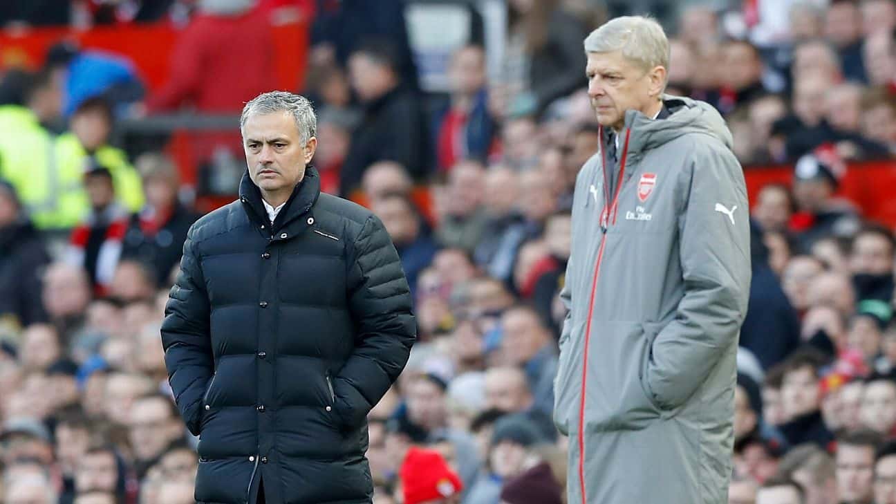 ژوزه مورینیو- آرسن ونگر- منچستریونایتد- آرسنال- manchester united- arsenal- jose mourinho- arsene wenger