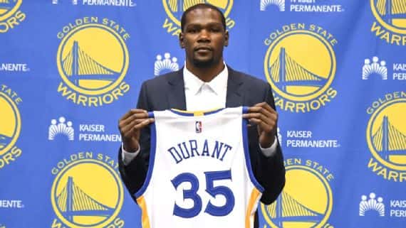 بسکتبال NBA؛ کوین دورانت : حضور در وریرز راحت تر از آن چه که همیشه فکر می کردم بود