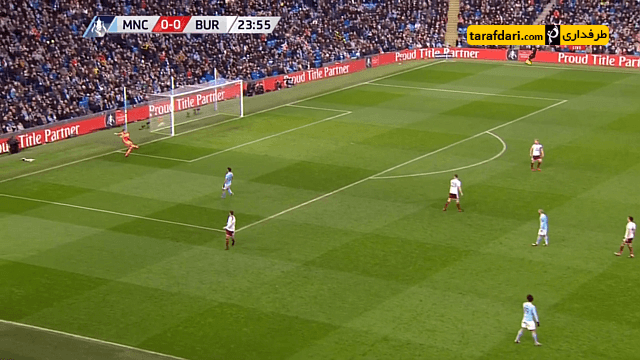 گل بارنز به منچسترسیتی (منچسترسیتی 0-1 برنلی)