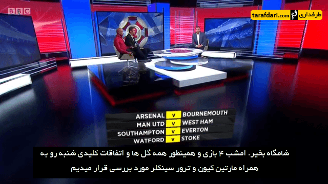 آنالیز بازی آرسنال3-1بورنموث - برنامه MOTD -