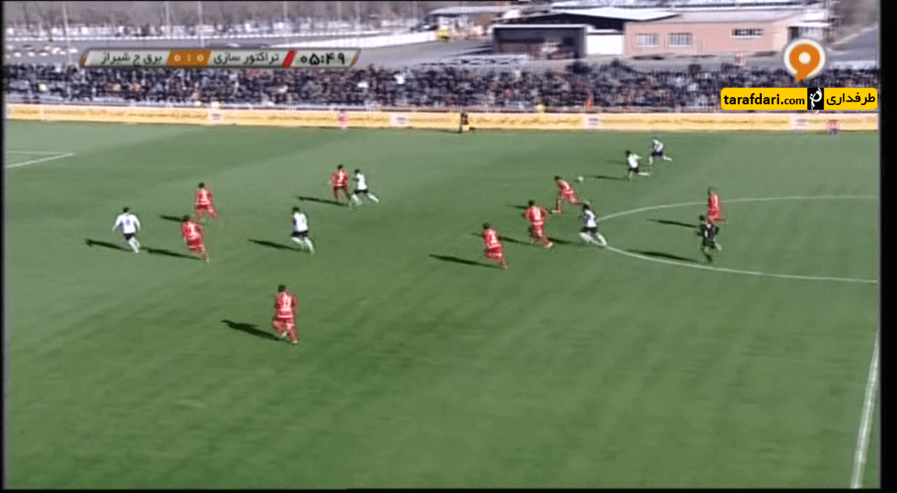 خلاصه بازی تراکتورسازی2-0 برق جدیدشیراز