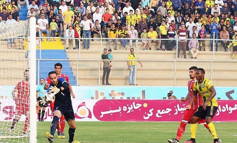 دیدار پارس جنوبی و سپیدرود-سید محمد حسینی-دروازه بان سپیدرود-پارس جنوبی-سپیدرود-لیگ برتر