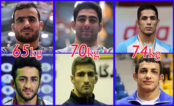 کشتی آزاد-مدعیان وزن 65 کیلوگرم-مدعیان وزن 70 کیلوگرم-مدعیان وزن 74 کیلوگرم-انتخابی تیم ملی کشتی