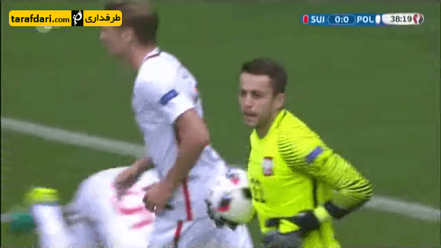 ویدیو؛ گل بلاژیکوفسکی به سوئیس (لهستان 1-0 سوئیس)