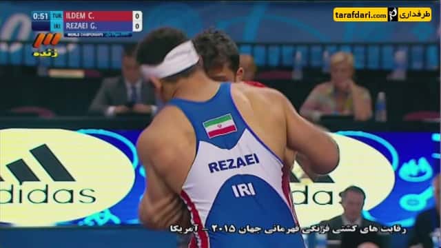 ویدیو؛ کشتی قهرمانی جهان-پیروزی قاسم رضایی و صعود به مرحله نیمه نهایی