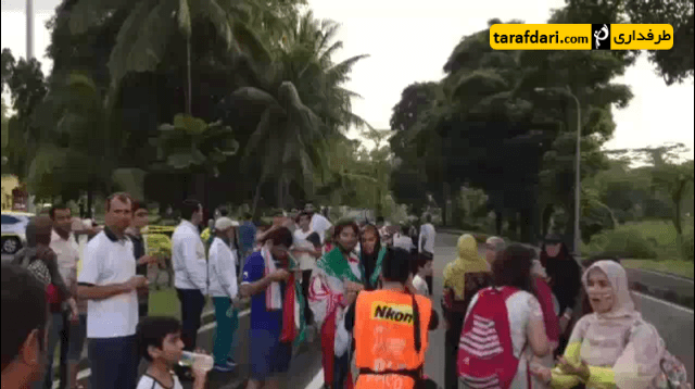 ویدیو اختصاصی؛ اطراف ورزشگاه توانکو عبدالرحمان پیش از دیدار دو تیم ایران و سوریه (2)