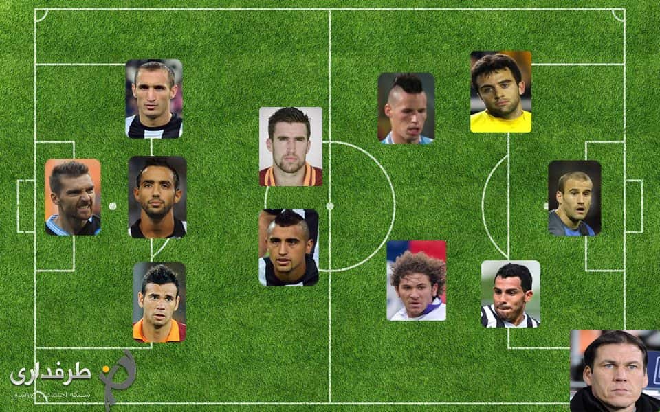 تیم منتخب سری آ تا پایان هفته هفدهم
