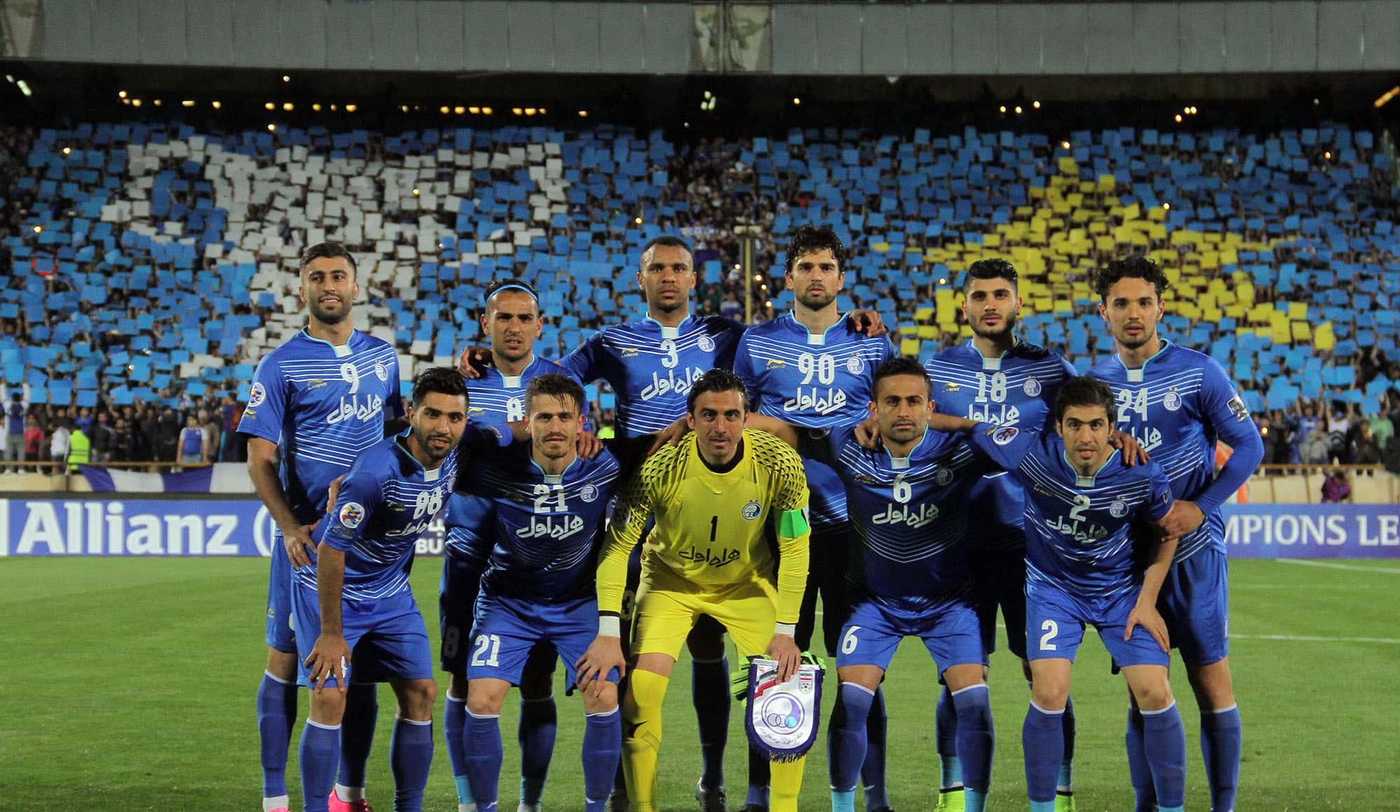 استقلال - لیگ قهرمانان آسیا- الاهلی امارات - طرح موزاییکی استقلال