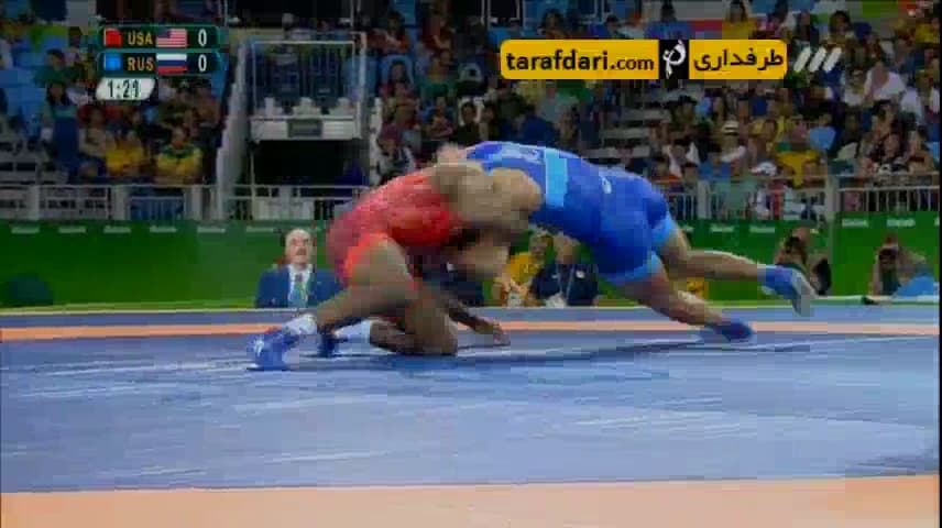 ویدیو؛ شکست جردن باروز برابر کشتی گیر روسیه