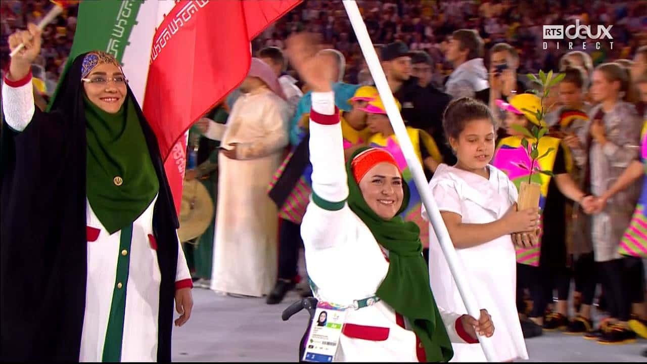 ویدیو؛ رژه کاروان ایران در مراسم افتتاحیه المپیک ریو 2016