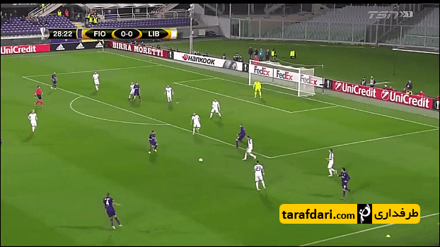 گل های بازی فیورنتینا 3-0 اسلوان لیبرتس