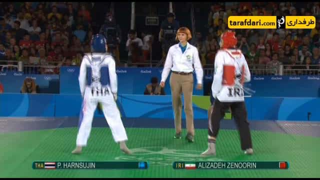 ویدیو؛ پیروزی علیزاده برابر نماینده تایلند (تکواندوی المپیک ریو 2016)