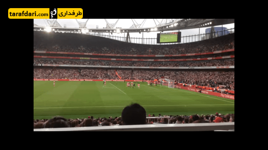 ویدیو؛ گل های آرسنال به ساوتهمپتون از جایگاه تماشاگران (اختصاصی)