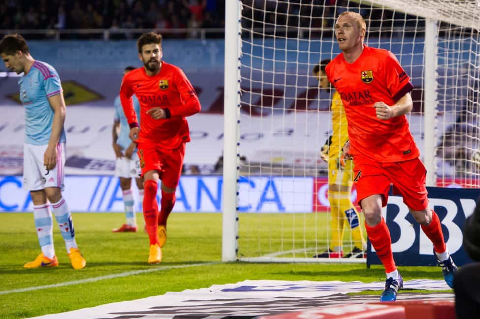 سلتاویگو 0 - 1 بارسلونا؛ گره گشایی دوباره ضرباتِ سرِ جرمی متئو