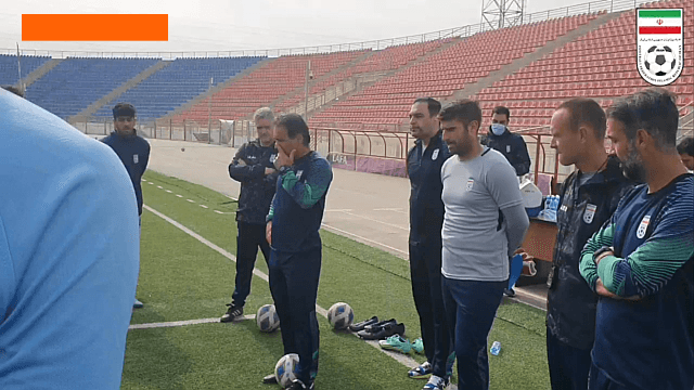 مهدی مهدوی کیا خطاب به بازیکنان؛ باید زودتر گل بزنید! / فیلم